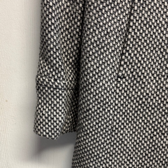 J. Crew Factory Black and White Wool Blend Pea Coat - Picture 10 of 11